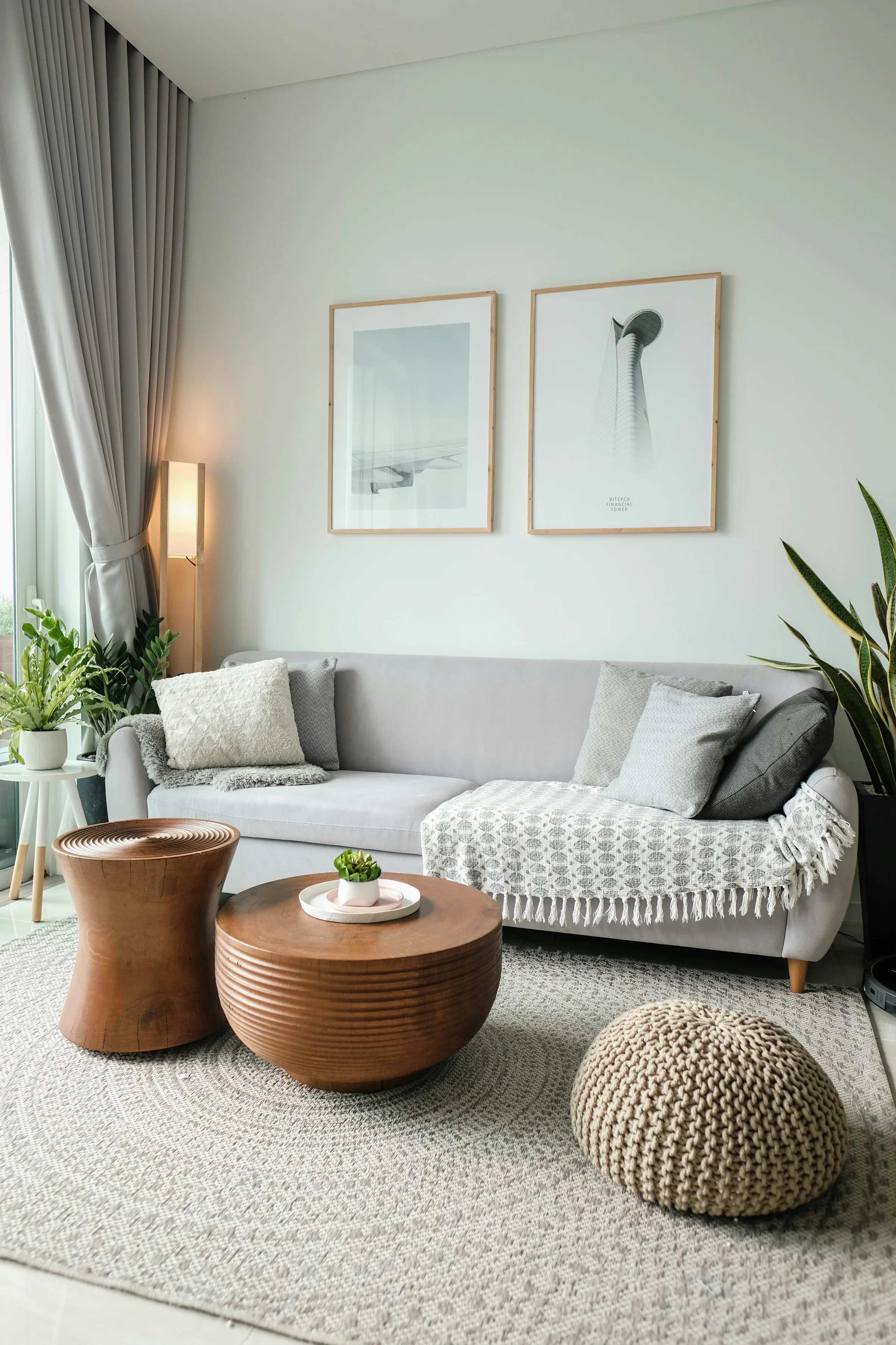 Light airy living room